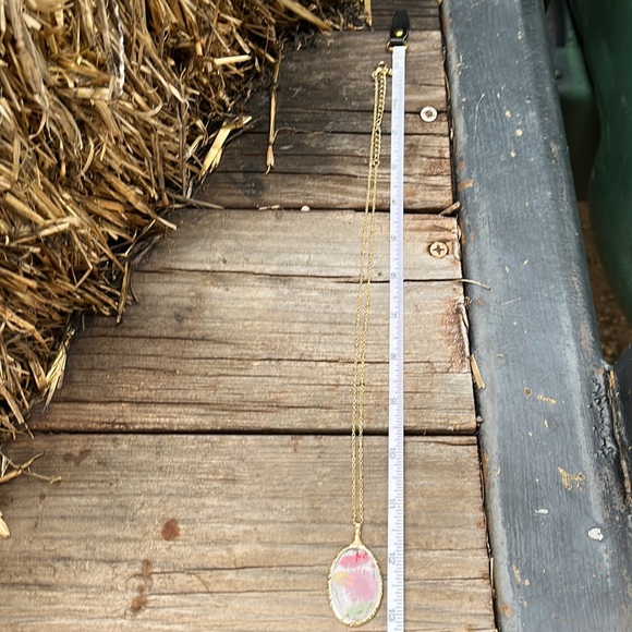 Handmade Real Pressed Dried Flower Botanical Resin
Necklace - Picture 10 of 14